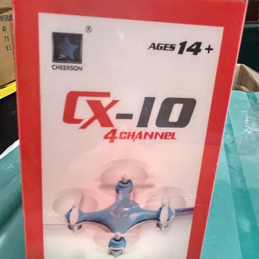 CX-10 mini droid 4-channel toy drone in retail box, Ages 14+