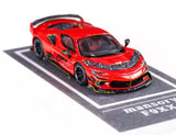 MJ 1:64 Red Mansory F9XX Racing Sports Diecast Metal Car Model Collection Parts