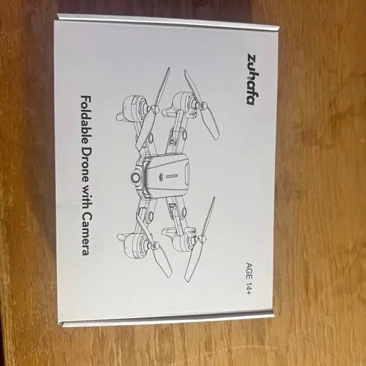 Zuhafa foldable camera drone with illustrated folding arms and camera module
