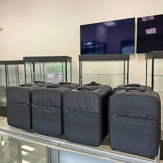 DJI Edison NJ drone backpack set, padded hard-shell design with multiple compartments