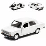 VAZ 2101 Metal Model Diecast Car Scale, Collectible Toy Cars, White, 1/36 Toy