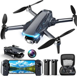 Drone with Camera 2K HD FPV Drone with Brushless Motor 360Flip Waypoint Fly Gesture Selfie New York NY Drone
