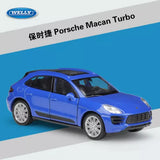Welly 1:36 Porsche Macan Turbo Diecast Metal Pullback Model Car New in Box Toy