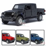 1:36 Scale Jeep Wrangler Gladiator Model Car Diecast Vehicle Collection Kid Gift Toy