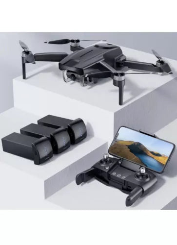 Mini 4K FPV quadcopter drone with camera and GPS, plus remote controller and screen