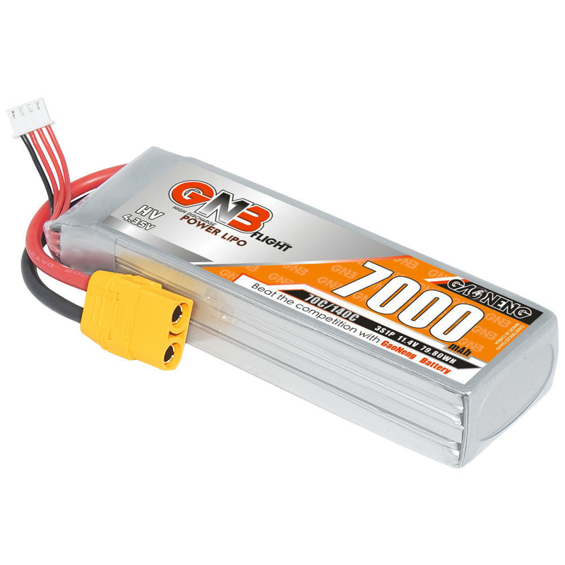 GNB GAONENG 7000mah 3S 11.4V 70C 140C LiHV XT90 RC LiPo Battery RC Car Drone Boat Airplane Jets RC Hobbies 4WD Monsters Rustler Drone