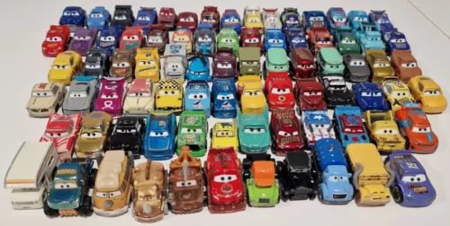 Assorted Disney Pixar Cars mini diecast racer toy cars, mixed colors and designs