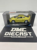 Lime yellow Honda Integra Type R 1:36 diecast car in display box