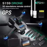 4K Drone With Camera Quadcopter GPS WIFI 50 Mins Flight Time Brushless Motor A+ Drone