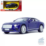 1:36 Bentley Continental GT Model Car Diecast Toy Vehicle Collection Gift Blue Toy