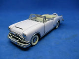 FRANKLIN MINT 1:43 diecast convertible model car, light blue/white with chrome grille