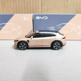 1:64 scale BYD Song L diecast car model toy, white with black wheels