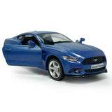 Ford Mustang Model Car 1/36 Scale Diecast Vehicle Metal Toy Cars Boys Matte Blue Toy