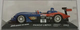 Blue and orange diecast race car model, Panoz LMP01 2002 Le Mans