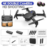 4K double-camera FPV drone kit with remote, extra batteries and propeller blades