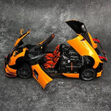LCD 1/18 Pagani Huayra BC Roadster diecast open close car model Orange Carbone Parts