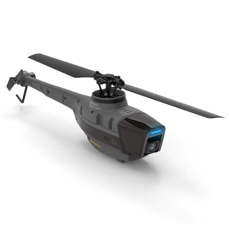 C128 Rc Helicopter 4CH Single Propeller Radio Control Toys Plane Aileron Mini Black Bee 1080P HD Aileron Less Aerial Photography Drone
