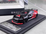 CR HKM 1:64 Black Advan GTS M145 MK1 LBWK Sports Model Diecast Metal Car Toy