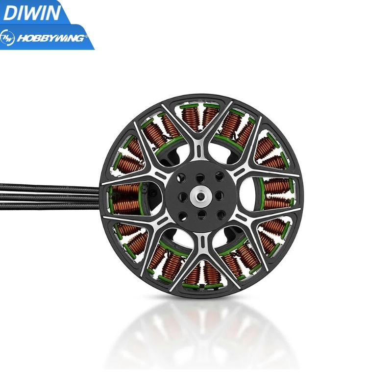 Brushless drone motor stator with copper windings, circular frame