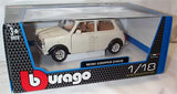 1:18 Mini Cooper 1969 White black roof Opening parts Burago diecast 12036 Parts