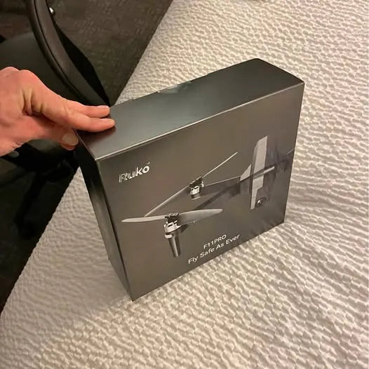 Ruko F11 Pro 4K drone box with printed drone illustration and model text