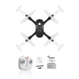 Syma RC drone with propellers, remote controller, and user manual set