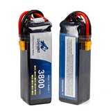 LOOYBAT 11.1V 7.4V 3800mAh 3S 2S Lipo Battery 25C 50C High Rate RC Car Toy Drones Lithium Battery 14.8V 22.2V With XT60 Plug Drone
