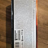 Hotwheels diecast car packaging back with barcode and text