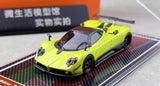 For U2 1:64 Scale Green Zonda Tricolore Racing Sports Diecast Resin Car Toys Parts