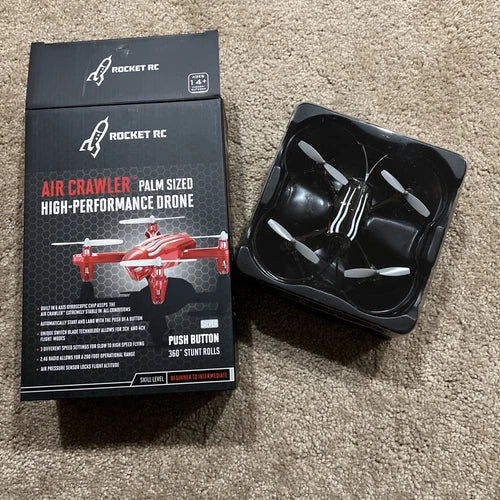 Rocket RC Air Crawler Palm Sized High Performance Stunt Drone  - NEW Drone