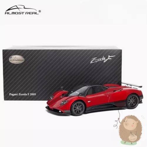 Almost Real 1/18 Pagani Zonda F 2005 diecast alloy car model, red