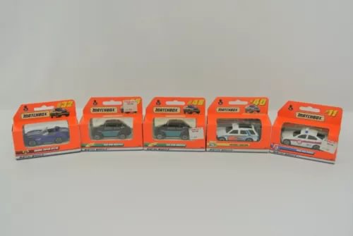 Matchbox diecast vehicle lot of 5 in orange retail boxes