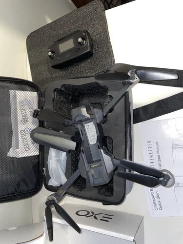 EXO Cinemaster drone with camera gimbal and four propeller arms