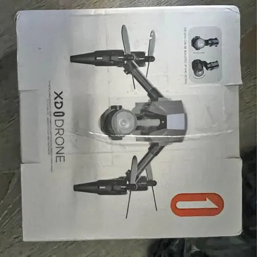 XD 1 drone retail box with drone and accessory images
