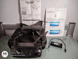 Foldable drone with camera and remote controller from a kit, with accessories