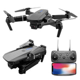 Cheap Beginner Drone 20 Minutes 4 Axis WiFi Flight Controller LED Dual Camera 4K Video VTOL E88 RC Drones Drone