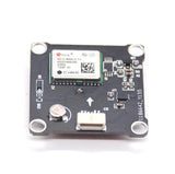 GPS drone module circuit board with header connector and mounting holes