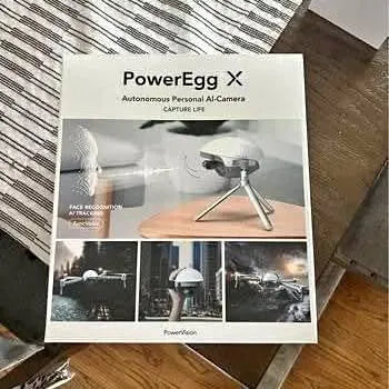 PowerEgg X all-weather waterproof drone retail box with images and branding