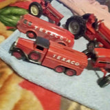2 Texaco diecast banks & 3 tractors vintage Mobile AL