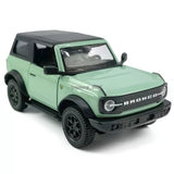 1:36 Ford Bronco Model Car SUV Diecast Toy Cars Toys for Boys Kids Gifts Green Toy