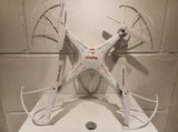SYMA X5C 2.4GHZ DRONE AND CONTROL REMOTE! AS IS, QUAD HELI USA RC CAR HELICOPTER Drone