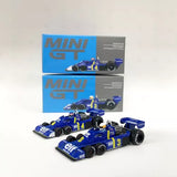 MINIGT 1:64 Model Car Tyrrell P34 #3 & #4 Alloy Diecast Sport Vehicle Collection Toy