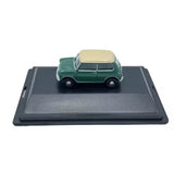 Austin Mini Cooper Almond Green with White Roof Diecast car 1:76 OO Scale Oxford Parts