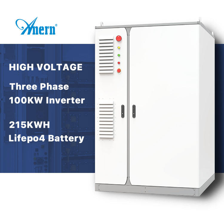 100kw 215kwh Solar Energy Power Commercial Industrial All in One Lifepo4 Battery Long Life Solar Energy Storage Drone