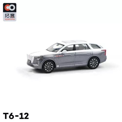 XCARTOYS 1/64 scale gray SUV diecast model toy car, front 3/4 view