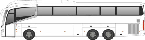 Oxford Diecast OO-gauge Irizar i6 white coach bus side view