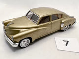 VINTAGE SOLIDO FRANCE # 4524 TUCKER TORPEDO 1948 DIECAST MODEL TOY CAR GOLD VGC Parts