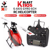 Wltoys XK K110S 6CH System Single Paddle Brushless RC Helicopter Aircraft Drone Drone