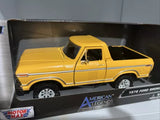 Motor Max 1:24 1978 Ford Bronco Yellow American Legends Diecast Parts