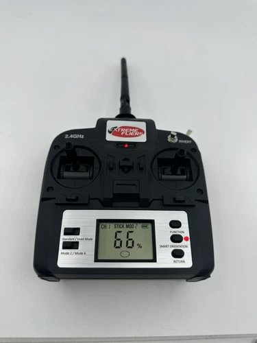 2.4GHz mini drone remote controller with LCD display and dual joysticks